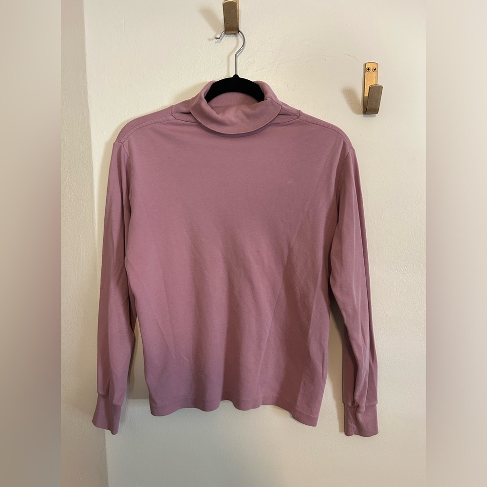 Pink turtleneck